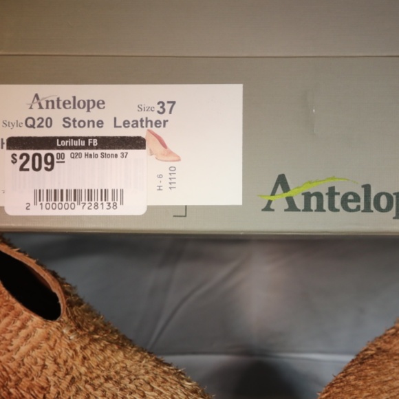 Antelope brand stone leather pump - Size 37 - Picture 7 of 7